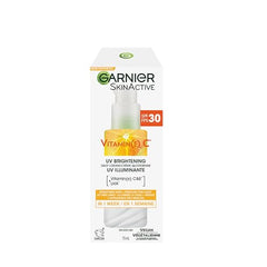 Garnier Face Sunscreen SkinActive Vitamin C UV Brightening Daily Cream SPF 30, Brightening & Protection, Lightweight Moisturizer, UV Defense with Vitamin C, 75ml