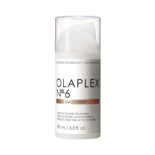 Olaplex No. 6 Bond Smoother, Leave-In Styling Hair Cream Treatment, Smooths, Conditions, & Strengthens, Frizz Control for Up to 72 Hours, For All Hair Types, 100ml