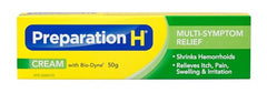Preparation H Multi-Symptom Hemorrhoid Treatment Cream with Bio-Dyne, 50g Tube
