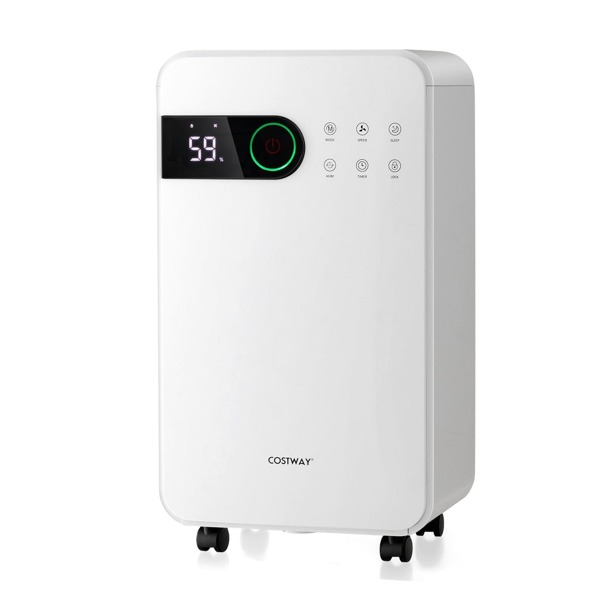 32 Pint Dehumidifier for 2000 Sq Ft, 9 Pints DOE, 33 dB Sleep Mode, 0.6 Gallon Tank, White
