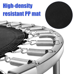 36 Inch Mini Folding Trampoline Portable Recreational Fitness Rebounder-Blue