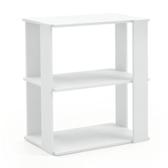 3-Tier Shoe Rack Set of 2 with Stackable Design and Anti-Tipping Device for Closet-White