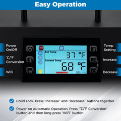 4/5 HP Ice Bath Water Chiller for Cold Plunge Tubs with Compressor-Black