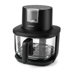4.5L Glass Air Fryer with Steam Frying Mode-Black