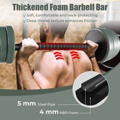 Adjustable Weight Dumbbell Set with Connector-Black & Gray