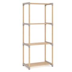 4-Tier Bookshelf with Open Shelves for Home Office and Bathroom-4-Tier