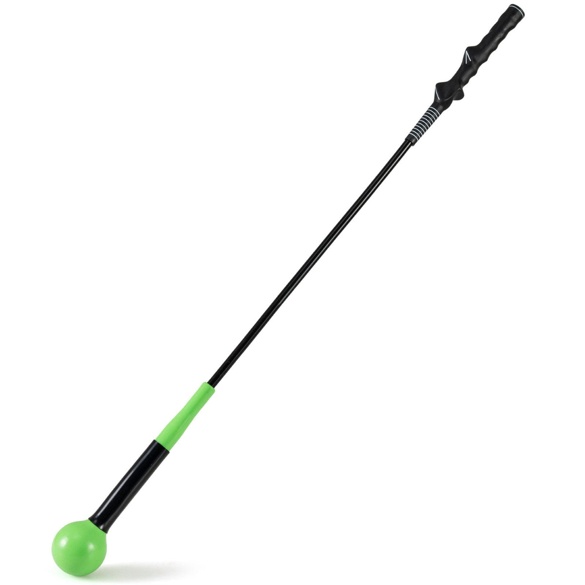 40 Inch Golf Swing Trainer Aid with Weighted Head for Grip, Rhythm, Balance-Green