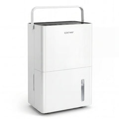 80 Pint Compressor Dehumidifier for 4000 Sq Ft, 1 Gallon Tank, Inside Drying, 42 dB, Child Lock, White