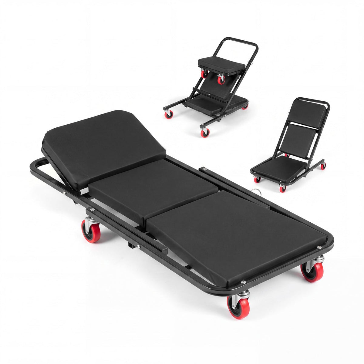 41 inches Foldable Mechanic Creeper with 450 LBS Capacity-Black