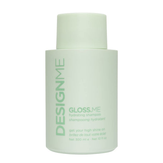 Design.Me GLOSS.ME Hydrating Shampoo | Hemp & Argan Oil Shampoo Adds Softness & Shine | Straight, Wavy, or Curly Hair Shampoo | Sulfate-Free & Color-Safe Moisturizing Shampoo for Dry Hair, 10 Fl Oz