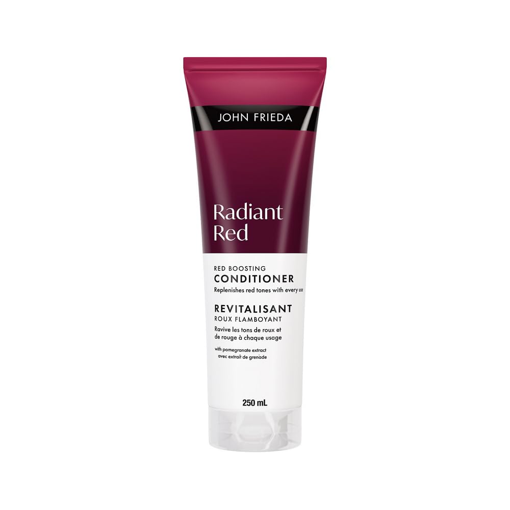 John Frieda Radiant Red, Boosting Conditioner for Replenished Natural Red Tones (250 mL) Packaging May Vary