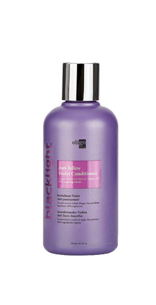 Oligo Professionnel Blacklight Violet Conditioner Sulfate Free Toning Purple Conditioner | Conditioning Toner for Blonde Hair, Removes Brassy Tones | Purple Toner Conditioner, 250mL