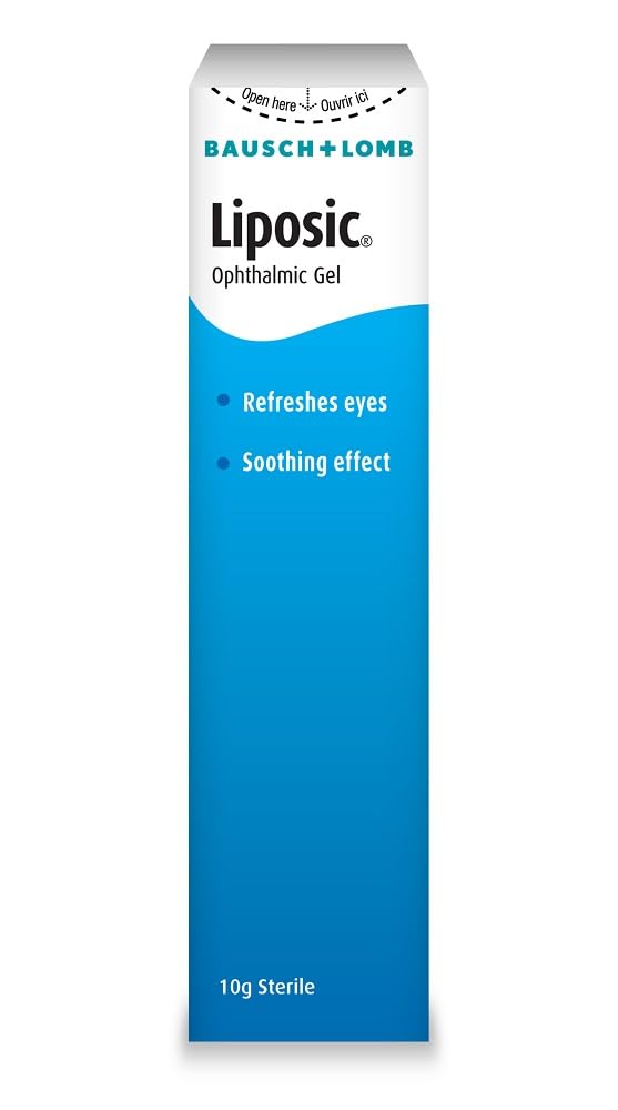 Bausch & Lomb Liposic Ophthalmic Liquid Gel, from Mild to Severe Dry Eyes, 10 g