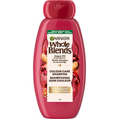 Garnier Whole Blends Argan Oil and Cranberry Shampoo for Colored-Hair. Enhancing Color, Paraben-Free, 370 ml