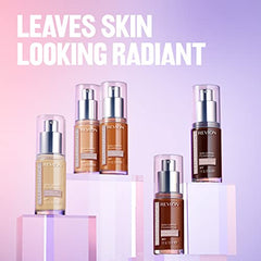 Revlon Illuminance Skin-Caring Liquid Foundation, Hyaluronic Acid, Hydrating and Nourishing Formula with Medium Coverage, 217 Beige (Pack of 1)