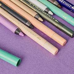 Annabelle Waterline Matte Kohl Eyeliner Pencil, Khaki, Intense Colours, Matte Finish, Easy-To-Apply, Long-Lasting 10h, Waterproof, Transferproof, Cruelty-Free, 1.2 g