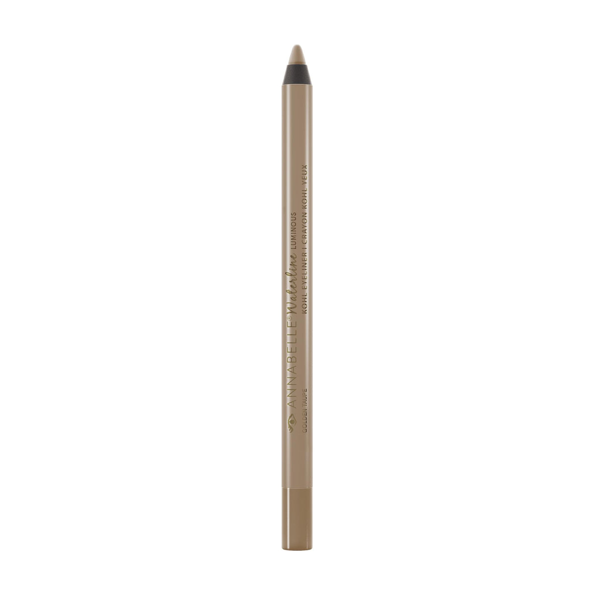 Annabelle Waterline Luminous Kohl Eyeliner Pencil, Golden Taupe, Intense Colours, Matte Finish, Easy-To-Apply, Long-Lasting 12h, Waterproof, Transferproof, Cruelty-Free, 1.2 g