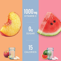 Organika Instant C, D, Zinc Effervescent Tablets - Watermelon Flavour- Immune Support- Single Tube x 10 Tablets