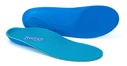 Powerstep Women's Pinnacle Breeze Insole, Blue, Men's 3-3.5 5-5.5