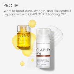 Olaplex No. 6 Bond Smoother, Leave-In Styling Hair Cream Treatment, Smooths, Conditions, & Strengthens, Frizz Control for Up to 72 Hours, For All Hair Types, 100ml