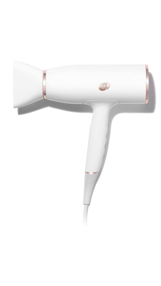 T3 AireLuxe Digital Ionic Professional Blow Hair Dryer, Fast Drying, Lightweight and Ergonomic, Volume Boosting, Frizz Smoothing, Multiple Heat and Speed Combinations, White & Rose Gold