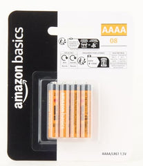 Amazon Basics AAAA 1.5 Volt Everyday Alkaline Batteries - Pack of 8