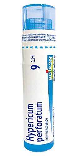 Boiron Hypericum perforatum 9ch,Homeopathic medicine. Each tube contains 4 g (approximately 80 pellets)