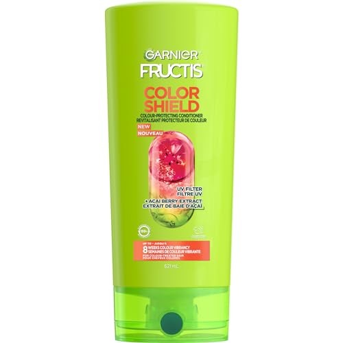 Garnier Fructis Color Shield Conditioner, Colour-Protecting, for colour-treated hair, 621ml, Packaging may vary