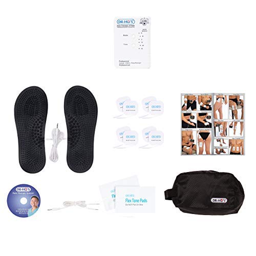 DR-HO'S Pain Therapy System Essential Package - TENS Machine and EMS with 2 Year Warranty - For Pain Relief and Full Body Pain Management (Includes 8 Small Gel Pads, 2 Large Pads, Travel Foot Therapy Pads, and More)