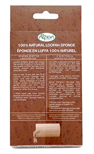 Alpen Secrets 100% Natural Loofah Sponge