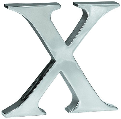 KINDWER Aluminum Letter, 6-Inch, Monogrammed Letter X