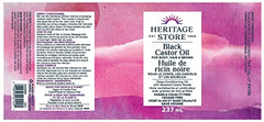 Heritage Store - Black Castor Oil | Deep Conditioning for Body, Hair and Brows with Roasted Castor Seeds | Vegan & Cruelty Free | Hexane-Free | 237ml