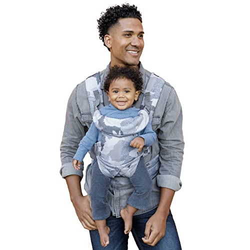 Infantino Flip Advanced 4-in-1 Baby Carrier - Ergonomic, Convertible, Face-in and Face-Out Front and Back Baby Carrier for Newborn to Toddler 8-32 lbs, Camo