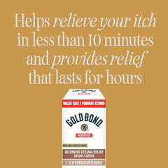 Gold Bond Medicated Intensive Eczema Relief 1% Hydrocortisone Cream, 56g Tube, Medicated Eczema Treatment With 5 Moisturizers to Relieve Itch, Rashes, Redness, Roughness, Irritation and Inflammation