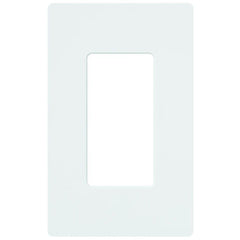 Lutron Claro 1 Gang Decorator/Rocker Wallplate, Gloss | CW-1-WH | White