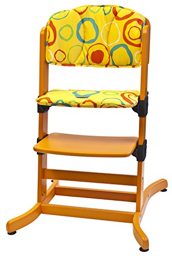 guzzie+Guss 212 Banquet Highchair Pad, Lemon Circles