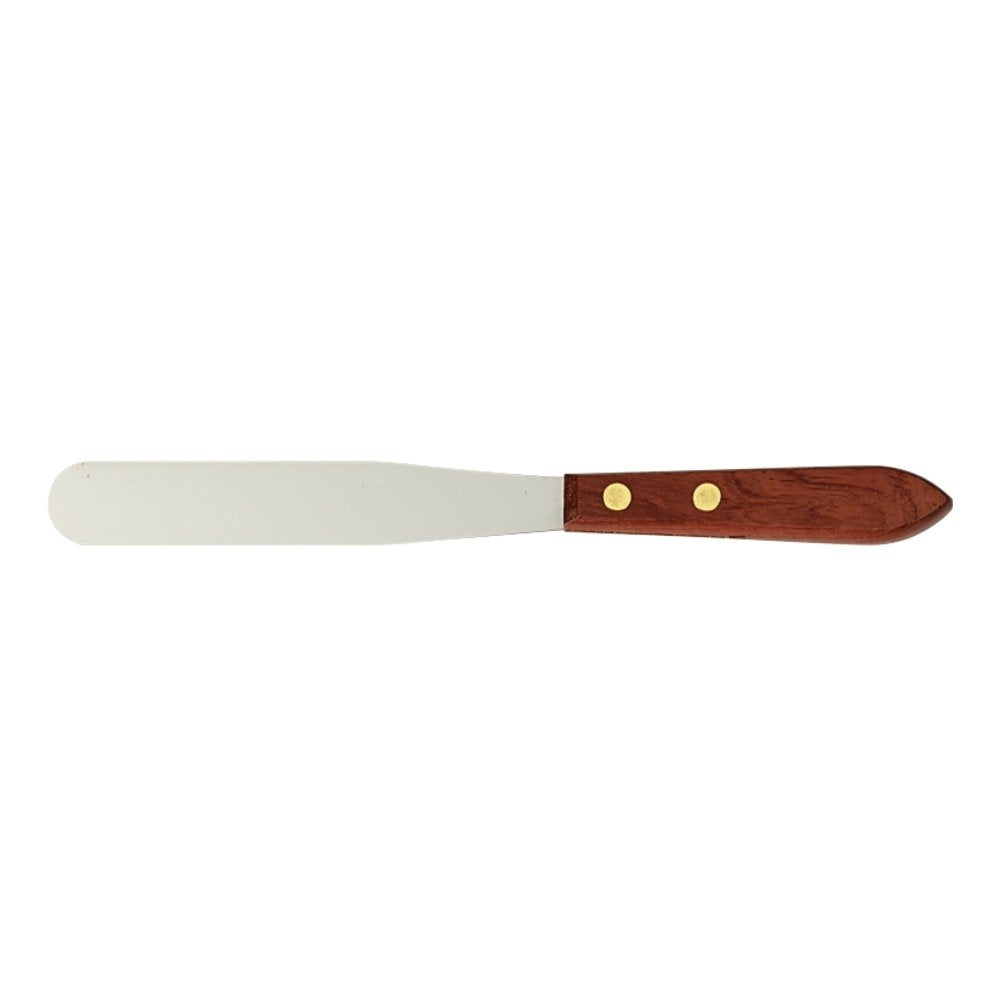 Apothecary Products Stainless Steel Spatula and Blade, Wood Handle, for Pills, Medicine, Vitamins (5 in)