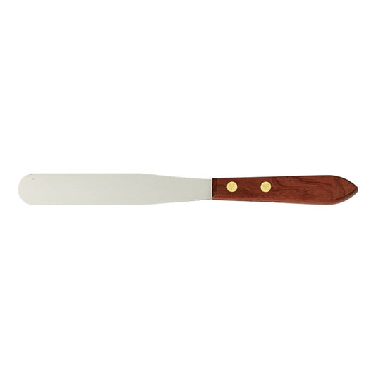 Apothecary Products Stainless Steel Spatula and Blade, Wood Handle, for Pills, Medicine, Vitamins (5 in)