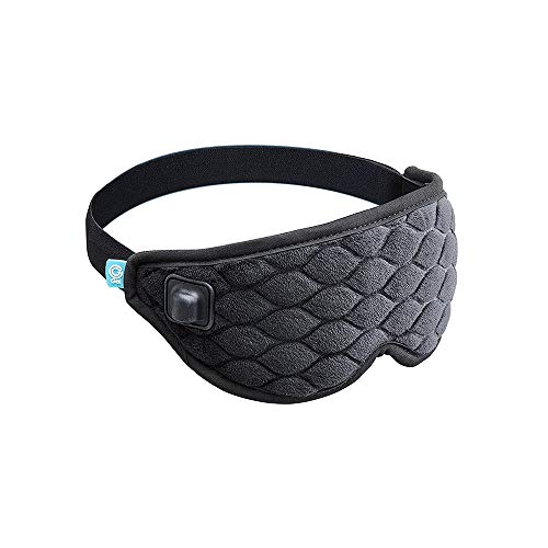 HoMedics Gel Eye Mask, Cold Therapy for Headache and Migraine Pain Relief, 3 Heat Settings with Auto-Off Timer, Weighted for Calming Comfort, Adjustable Size, Black