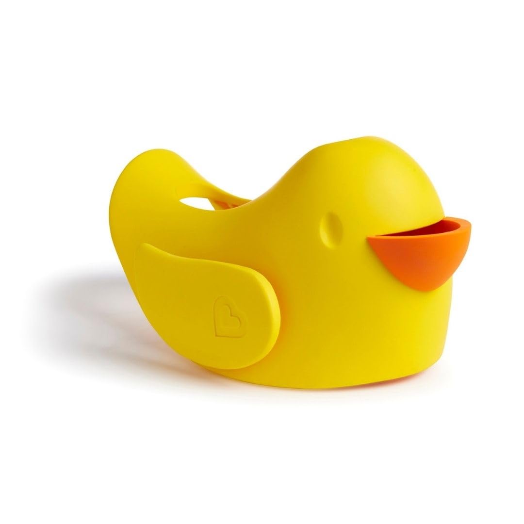 Munchkin Beak Spout Cover Safety Guard with Built-in bubble bath dispenser, Yellow