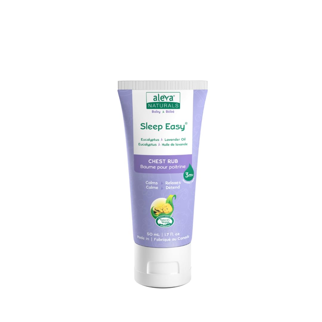 Aleva Naturals Soothing Comfort Chest Rub | Gentle and Easy to Use | Healthy Baby Care | Refreshing Scents of Eucalyptus and Lavender Oils | for Babies with Stuffy, Runny Noses - 1.7 Fl Oz