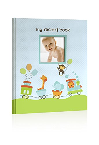 Lil Peach Safari Train Baby Memory Book Photo Journal, Cherish Every Precious Moment Of Your Babys First Years