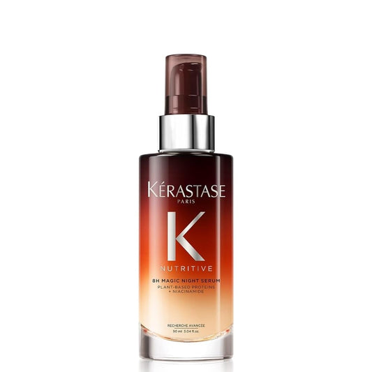 Kerastase Nutritive 8H Magic Night Serum - Overnight Treatment for Dry Hair, Enhances Shine, With Plant-Based Proteins, 3.04 Fl Oz