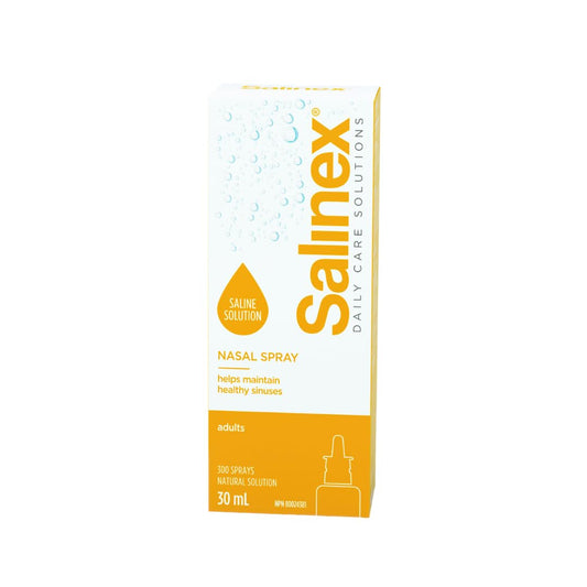 Salinex Adults Nasal Spray – Saline Spray for Dry, Congested & Itchy Noses – Daily Nasal Care for Allergy & Cold Relief – 30 mL