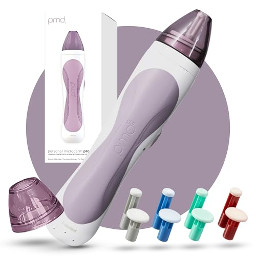 PMD Personal Microderm Pro - At-Home Microdermabrasion Machine with Kit for Face & Body - Exfoliating Crystals and Vacuum Suction for Fresh and Radiant Skin - High & Low Speed Options