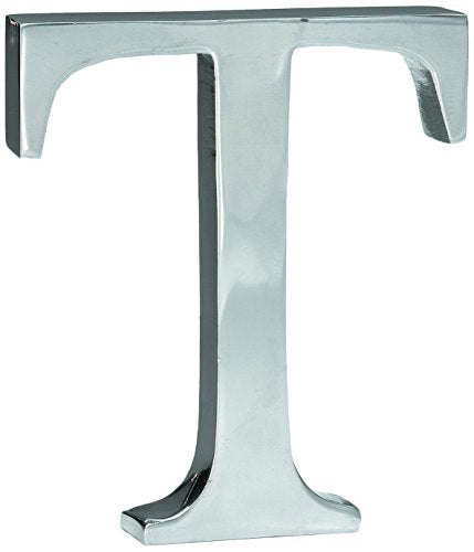 KINDWER Aluminum Letter, 6-Inch, Monogrammed Letter T