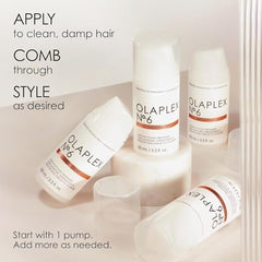 Olaplex No. 6 Bond Smoother, Leave-In Styling Hair Cream Treatment, Smooths, Conditions, & Strengthens, Frizz Control for Up to 72 Hours, For All Hair Types, 100ml