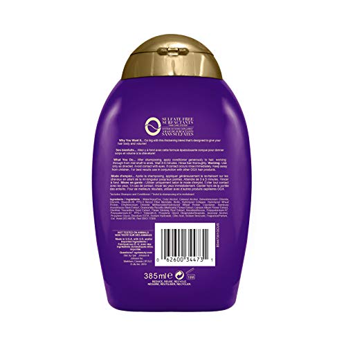 OGX Biotin & Collagen Extra Strength Volumizing Conditioner for Thicker, Fuller Hair 385 milliliters