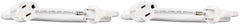Amazon Basics 3-Foot Extension Cord - 13 Amps, 125V - 2-Pack, White