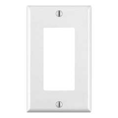 Leviton Decora 1-Gang Wallplate, 10-Pack, Standard Size, 80401-WMP, White